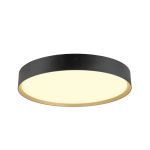 SLV Decona 42 Luce da soffitto Aluminium Nero Oro Il Giro 23W 2680lm - 930-940 CCT | IP44 - Miglior Resa Cromatica - Dimmerabile 
