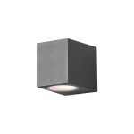 D'Lite Luce Da Parete Vrebos Aluminium Nero | IP54 - Adatto Per 1x GU10