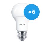 Confezione Multipack 6x Philips MASTER Value LED Bulbo E27 Pera Ghiaccio 7.8W 1055lm - 927 Bianco Molto Caldo | Miglior resa cromatica - Dimmerabile - Sostitutiva 75W