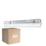 Confezione Multipack 4x Ledvance LED Stagna Alloggio MT Gen 3 IP65 | Adatto per 1x120cm Tubo LED