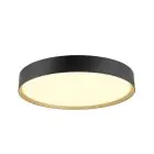 SLV Decona 42 Luce da soffitto Aluminium Nero Oro Il Giro 23W 2680lm - 930-940 CCT | IP44 - Miglior Resa Cromatica - Dimmerabile 