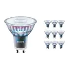 Confezione Multipack 10x Philips MASTER LED Faretti ExpertColor GU10 PAR16 3.9W 265lm 36D - 927 Bianco Molto Caldo | Miglior resa cromatica - Dimmerabile - Sostitutiva 35W