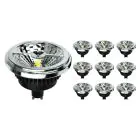 Confezione Multipack 10x Noxion Lucent Faretti LED GU10 AR111 15W 850lm 40D - 930 Luce Calda | Miglior resa cromatica - Dimmerabile - Sostitutiva 100W