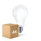 Confezione Multipack 4x Philips Classic LED Bulbo E27 Pera Ghiaccio 17.5W 2452lm - 827 Bianco Molto Caldo | Sostitutiva 150W