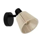 Eglo Luce Da Parete Seagard Acciaio Nero | IP20 - Adatto per 1x E14